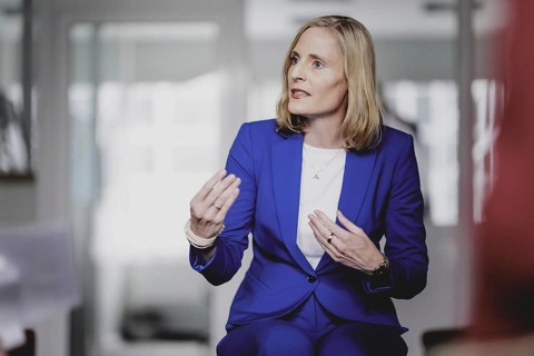 Marie-Christine Ostermann, President of the Association of Family Entrepreneurs, recorded during an