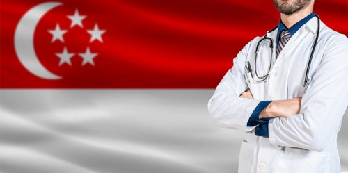 National Health System of Singapore. Singapore health and medical insurance concept