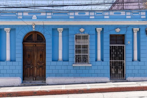 Guatemala, colonial Guatemala City streets historic city center