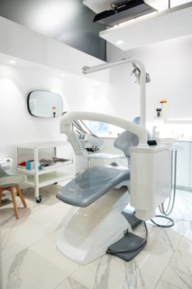 Contemporary dental clinic showcasing cutting edge technology, providing comprehensive dental care