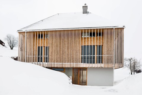 Modern wooden house, Hofsgrund, Oberried, Southern Black Forest, Black Forest, Baden-Württemberg,