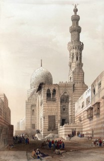 Tombs of the Caliphs, Cairo. Mosque of Ayed Bey, Egypt, around 1850, Historical, digitally restored