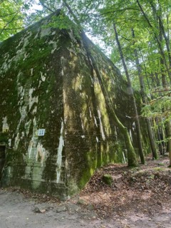 Ruins of the Wolf's Lair (also Wolf's Lair or Görlitz), the military situation centre of the