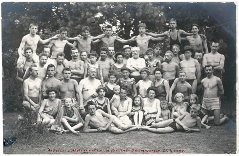Workers, abstinents, Baumwerder, Berlin Tegel, alcohol abstinence, bathing, swimwear, leisure,