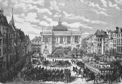 Historical festival 1869 in Saint Omer, Saint-Omer, commemorating the entry of William I Clito (25