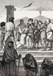 Execution of Conradin or Conrad the Younger, Castel dell'Ovo, Naples, on 29 October 1268