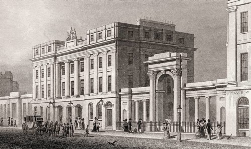 The Old Post Office, Edinburgh, Scotland, 19th century, from Modern Athens by Th. H. Shepherd