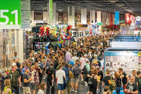 Gamescom, the world's largest trade fair for video and computer games, in Cologne, Germany