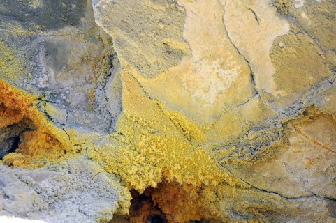Sulphur, Vulcano, Aeolian or Lipari Islands, Sicily, Southern Italy, Italy
