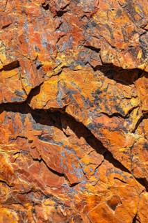 Ore-bearing rocks near the church of Madonna di Monserrato, near Porto Azzurro, Elba Island, Tuscan