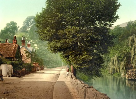 Bonchurch Pond, I., Isle of Wight, England / England, Historical, digitally restored reproduction