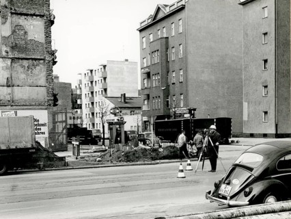 Berlin, Charlottenburg, West Berlin, Pestalozzi Street, Friedrich-Wilhelm Street, war damage, a