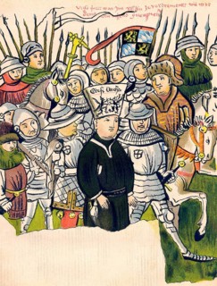 Burning of Jan Hus at the stake in Konstanz, 1415