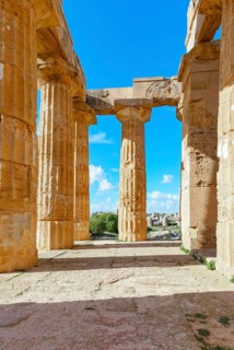Temple of Hera or Temple E, Selinunte Archaeological Park, Selinunte, Trapani district, Sicily,