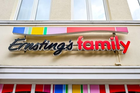 Textile trading company Ernsting's family, branch in Bergedorf, Hamburg, Germany +++ editorial use