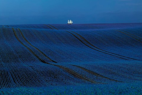 Computer-altered seascape, Schleswig-Holstein, Germany