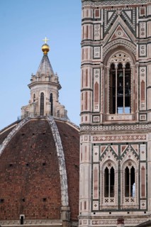 Campanile and dome, Santa Maria del Fiore Cathedral, Duomo by Filippo Brunelleschi, UNESCO World