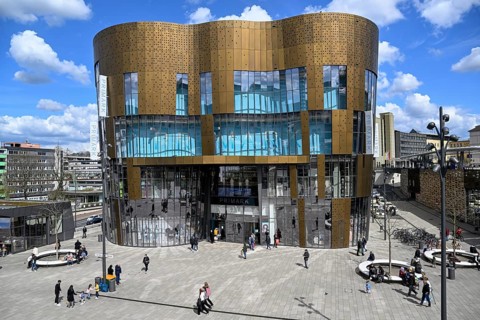 Primark building by Chapman-Taylor architects, Döppersberg district, Wuppertal, Bergisches Land,