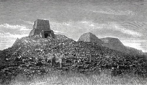 The pyramids near Begrawiya, Begranieh or Begarawiyah, historically Meroe in Sudan, a necropolis