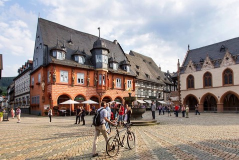 Old Town Goslar, Market Square, 06.08.2014., Goslar, Lower Saxony, Germany
