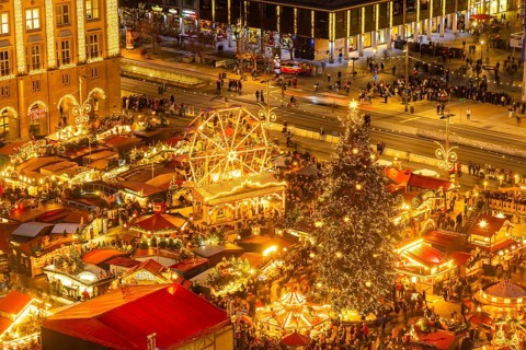 Dresden's Striezel Market has been held mostly on the Altmarkt since 1434 during Advent and