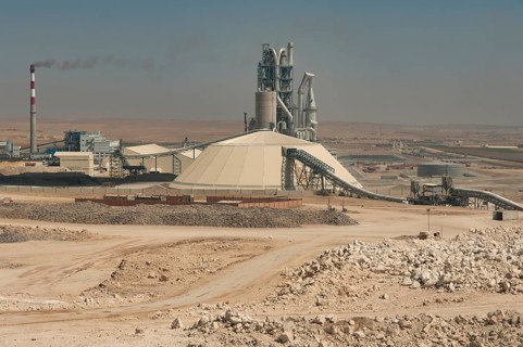 Raqqa, Syria. August 16th 2011 The Lafarge cement factory in the Syrian Desert near the city of