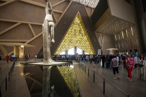 Entrance Hall, Grand Egyptian Museum, GEM, Giza, Cairo, Egypt