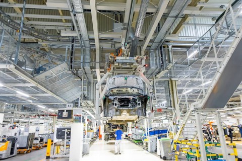 Electric car production in the assembly halls of VW in Zwickau, Zwickau, Saxony, Germany
