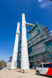 Innovationskraftwerk Dresden-Reick, large heat pump, Dresden, Saxony, Germany