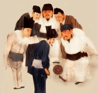 Emperor Taizu of Song playing Cuju, an ancient form of football, with his brother Zhao Guangyi,
