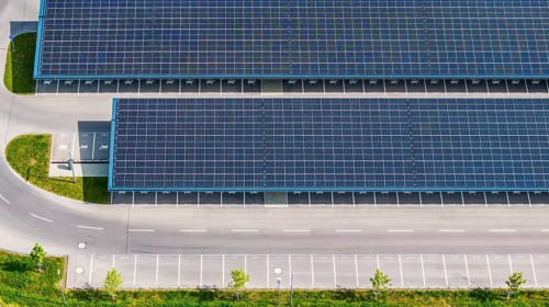 Largest charging park in the world at Merklingen Swabische Alb railway station. 259 covered