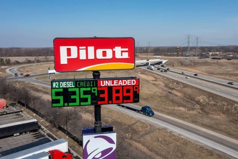 Monroe, Michigan USA - 20 March 2026 - Three weeks after the Iran war began, prices for gas are
