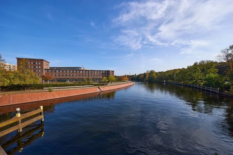 Anne-Frank-Grundschule and Magnus-Hirschfeld-Ufer an der Spree, Berlin, capital city, independent
