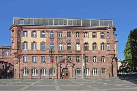 New Town Hall neo-baroque north building built in 1908, new, Paulsplatz, Frankfurt am Main, Hesse,
