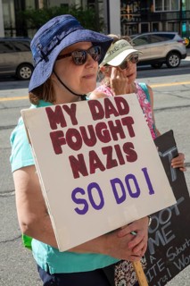 Detroit, Michigan USA - 18 May 2026 - Protesters gathered outside the federal courthouse to protest