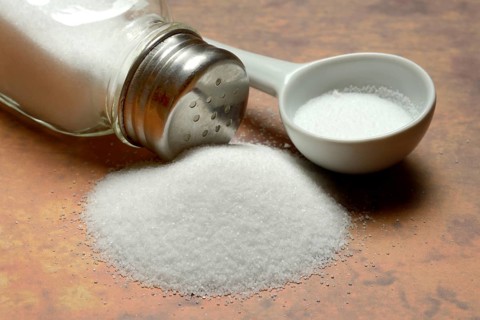 Salt and salt shaker, table salt