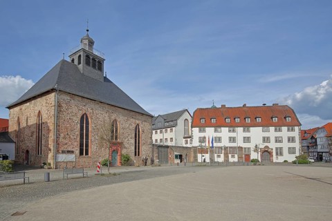 Baroque castle church built in 1667, former water fortress and now correctional facility,