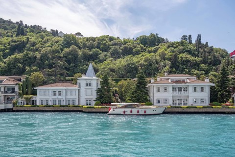 Istanbul, Turkey. June 4th 2026. Luxury villas and exclusive waterside properties located along the
