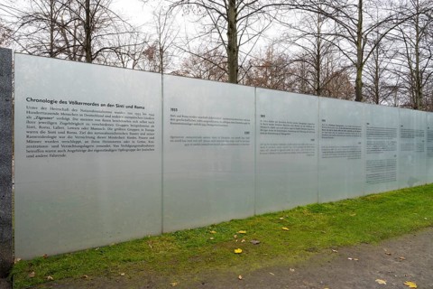 Memorial to the Sinti and Roma Murdered under National Socialism, Simsonweg, Berlin, Germany