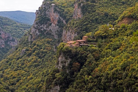 Filosofou Monastery in the highlands of Arcadia, Peloponnese, Greece