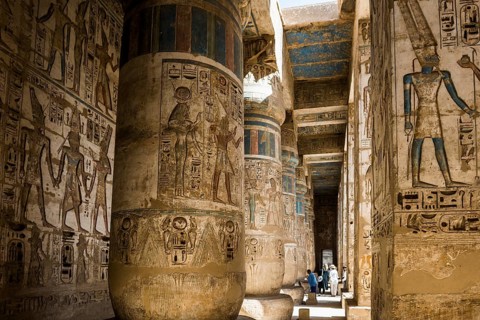 Habu temple, UNESCO World Heritage Site, Thebes, Luxor, Egypt