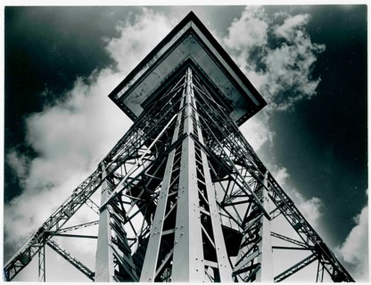 Radio Tower, Berlin, Wilmersdorf, Impressive view of a tall steel tower against a cloudy sky around
