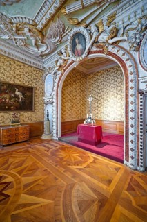 Duke's prayer room and dressing room, Friedenstein Castle, former residence of the Dukes of