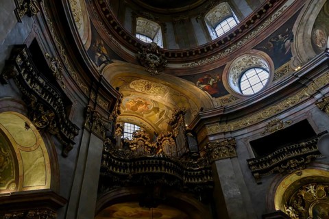 Peterskirche, organ, dome, Vienna