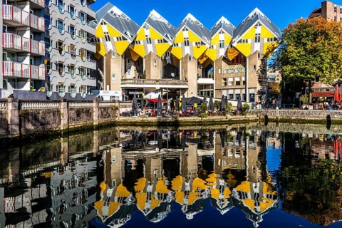 Cube houses from 1984, architect Piet Blom, Rotterdam, the Netherlands