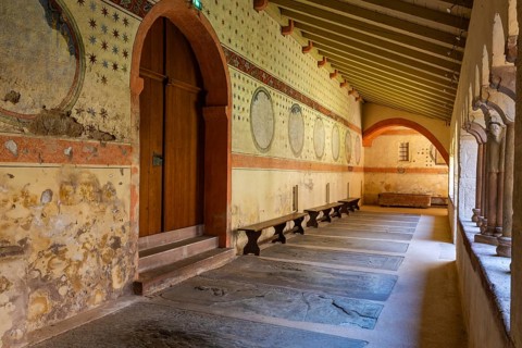 Cloister of Ev. Saint-Pierre-le Jeune Church, Strasbourg, Alsace, France