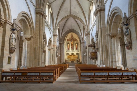 Interior view, St. Peter's Cathedral, Osnabrück, Lower Saxony, Germany