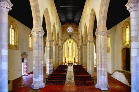 Church da Graca, Interior, Santarem, Ribatejo, Portugal