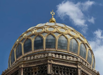 New Synagogue, Centrum Judaicum, Cultural Center, Architects: Eduard Knoblauch, Friedrich August