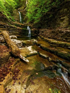 Taugl, Tauglbach, Taugl Gorge, Bad Vigaun, Tennengau, Salzburg, Austria